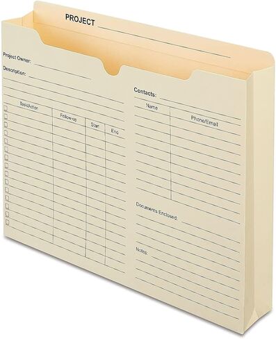 Staples Reinforced Pre-Printed File Jacket, 2-inch Expansion, Letter Size, Manila, 100/Carton (ST486083-CCVS) in Saudi Arabia