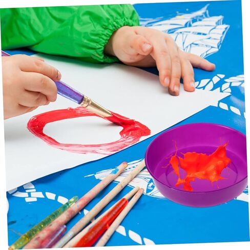 1Set Plastic Paint Trays Durable Pigment Plates for Art Craft Supplies Easy to Carry and Store for Preschool and Beginners for Painting Activities in Saudi Arabia