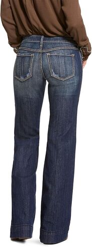 Ariat Female Trouser Mid Rise Stretch Lucy Wide Leg Jean Pacific 22 in Saudi Arabia