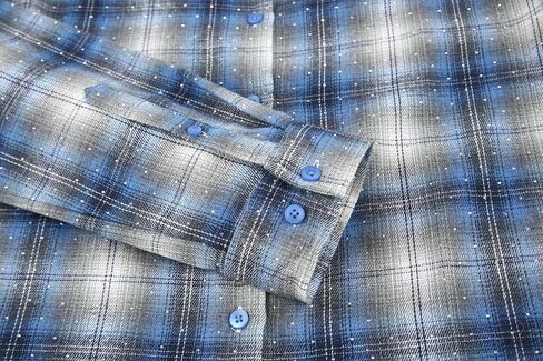 Alex Vando Womens Flannel Shirt Regular Long Sleeve Button Down Flannel Shirts for Women in Kuwait