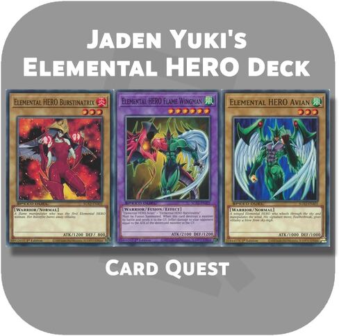 Complete Custom Deck for Yu-Gi-Oh! GX - Jaden Yuki's Classic Elemental Hero Fusion Deck in Saudi Arabia