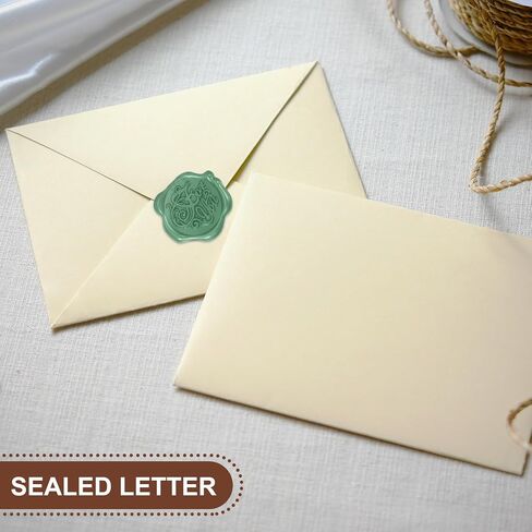 uxcell 24pcs Wax Seal Stickers, Self Adhesive Envelope Seal Stickers with for You Pattern for Wedding Party Invitations, Envelope, Gift Wrapping, Champagne Gold in Saudi Arabia