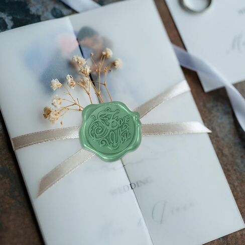 uxcell 24pcs Wax Seal Stickers, Self Adhesive Envelope Seal Stickers with for You Pattern for Wedding Party Invitations, Envelope, Gift Wrapping, Champagne Gold in Saudi Arabia