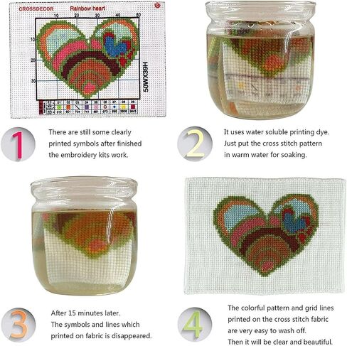 CROSSDECOR Stamped Cross Stitch Kits Full Range of DIY Needlepoint for Adult Beginners Pattern, for Gift and Home Decor 14CT 2 Strands Squirrel,8.27×9.84 inch in Saudi Arabia
