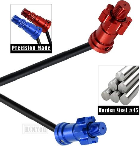 ترقيات رمح محرك RC لـ 1/5 × MAXX 77086-4 ، RCMYOU CVD DRIVWAND و COPS AXLE AXLOS PART ، 2PCS STEEL STELL ABOLY TRANSMISTER DRIVWER 160MM ، استبدل #7750X #7768 ، NAVY Blue. in Saudi Arabia