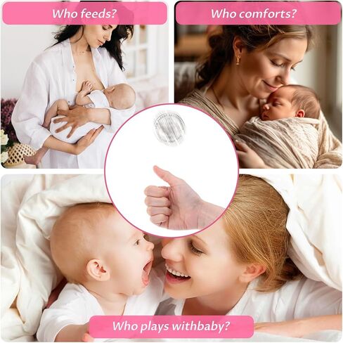 4 PCS عملة قرار مزدوجة الجوانب ، مجموعة جديدة من الآباء والأمهات Flip Daddy's Turn Mommy Coin Coin Funny Cute Baby Decision Coins مع صندوق تخزين للجلد لحمل استحمام الطفل لأول مرة يوم الأمهات in Kuwait