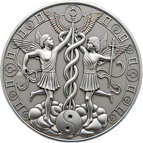 12 عملة التحدي Zodiac - اثنا عشر كوكبة حوت تعويذة وقائية عملة - عملة تارو تارو زودياك كوين - نجم ذي نجم هدايا سحر زودياك (الجوزاء ، بلون النيكل) in Kuwait