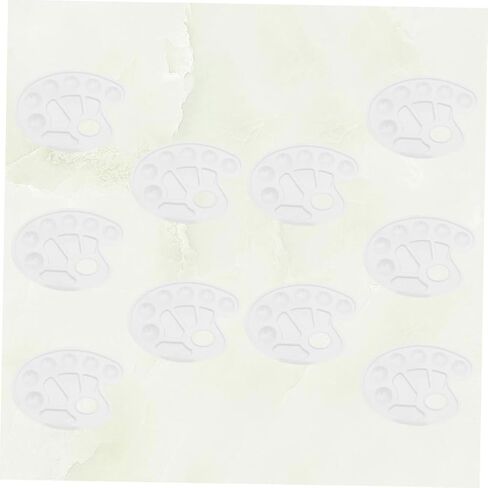 jojofuny 10-Color Palette Set for Boys and Girls White Watercolor Mixing Tray 10 Compartments for Creative Art Projects and Painting Activities in Saudi Arabia