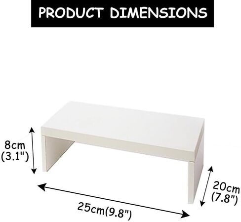 Computer Monitor Stand Riser | Multi-Purpose Desktop Organizer Storage Shelf | Creative Ergonomic Desk Accessories for Home and Office Use,50x20x13cm(25x20x8cm) in Saudi Arabia