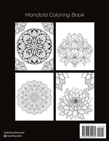 Floral Harmony - Mandala Coloring Book for Adults: 50 Unique Flowers to Color with Vivid and Relaxing Designs Spiral-Bound in Saudi Arabia