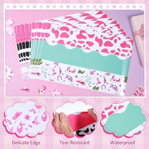 60Pcs Western Cowgirl Bulletin Board Border Western Theme Pink Cowgirl Classroom Decoration Wild West Boots Cow Print Bulletin Scalloped Border Trim Stickers for Chalkboard Wall Decor 11.8 X 2.4in in Saudi Arabia