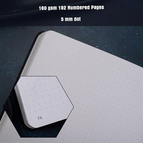 Tiefossi Bullet Dot Journal ، دفتر مجلة Vintage للمجلة للنساء ، 160 GSM 192 Premium Pages ، A5 Hardcover Journal Notebook Gift ، For Travel Office Daily in Saudi Arabia