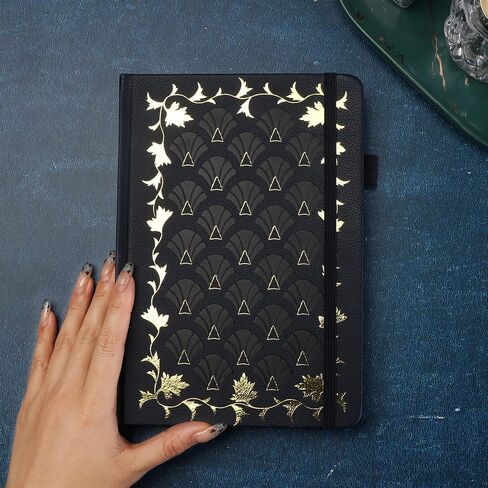 Tiefossi Bullet Dot Journal ، دفتر مجلة Vintage للمجلة للنساء ، 160 GSM 192 Premium Pages ، A5 Hardcover Journal Notebook Gift ، For Travel Office Daily in Saudi Arabia