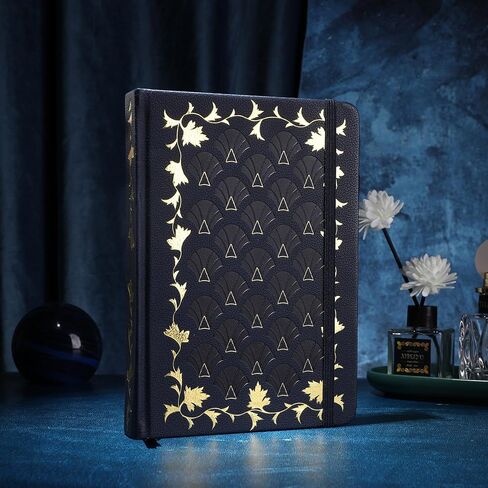 Tiefossi Bullet Dot Journal ، دفتر مجلة Vintage للمجلة للنساء ، 160 GSM 192 Premium Pages ، A5 Hardcover Journal Notebook Gift ، For Travel Office Daily in Saudi Arabia