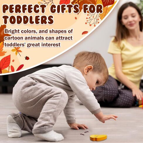 Halloween Puzzle Toys 6 Pack Wooden Puzzles for Toddlers Montessori Toy for 1 2 3 4 Year Old Boys Girls Toddler Gifts Halloween Treat Bags Gifts in Saudi Arabia
