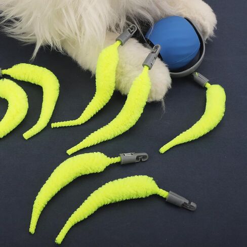 BOXOB 10pcs Cat Ball Replacement Tails, Kitten Wand Toy Worm Refills Interactive Toy Accessories Automatic Moving Rope Supplies in Saudi Arabia