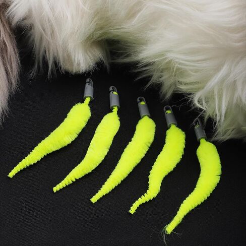 BOXOB 10pcs Cat Ball Replacement Tails, Kitten Wand Toy Worm Refills Interactive Toy Accessories Automatic Moving Rope Supplies in Saudi Arabia