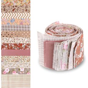 42pcs نسيج خياطة اللحف الهلام ، 2.52x19.69in jellyroll لحاف قطعة قماش ناعمة ما قبل القطع وشرائح لفة الخياطة قبل الغسيل لخطوط لفة لحرف اللحف in Kuwait