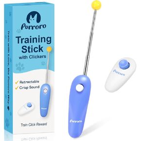 Cat Training Clicker Kit – Includes Finger Clicker and Target Stick – Perfect for Positive Reinforcement, Behavior & Obedience Training Indoors & Outdoors – Suitable for Dogs, Birds & Small Pets in Saudi Arabia