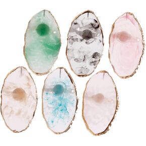 6Pcs Nail Art Palette Color Mixing Trays for Nail Painting Material Chic Design for Blending Nail Colors Lipsticks and Pigments in Saudi Arabia