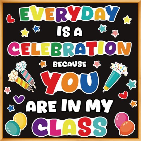 زخرفة Bulletin Board Classhroom مجموعة ترحيب ديكور الباب بانر جدار ديكورات الفصول الدراسية الملونة لمدرسة مرحلة ما قبل المدرسة في مرحلة ما قبل المدرسة (يكون سبب ابتسامة شخص ما اليوم) in Saudi Arabia