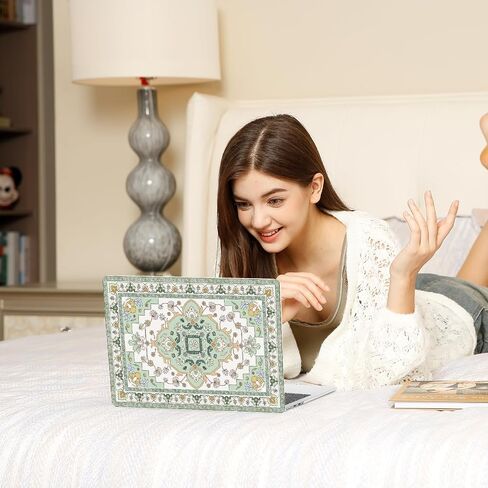 MOSISO Compatible with MacBook Air 13 inch Case 2025 2024 2023 2022 M4 A3240 M3 A3113 M2 A2681, Vintage National Flower Hard Shell & Keyboard Cover & Screen Film for MacBook Air 13.6 inch Case, Pink in Saudi Arabia