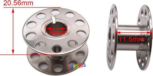 CKPSMS Brand - Metal Bobbins #2518 = SA156 متوافقة مع/استبدال من الدرجة 15-91 237 239 177 4423 4452 9960 (36pcs+box) in Saudi Arabia