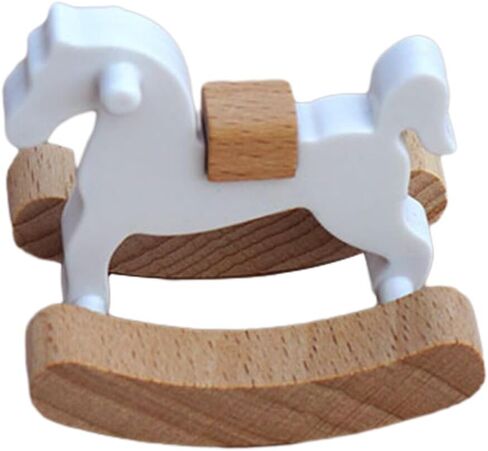Zerodeko Dollhouse Mini Rocking Horse, Dollhouse Rocking Horse 1:12, Rocking Horse Chair Furniture Model, Dollhouse Furniture Decor in Saudi Arabia