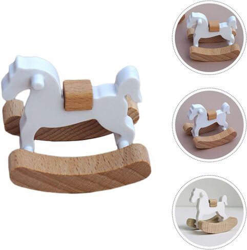 Zerodeko Dollhouse Mini Rocking Horse, Dollhouse Rocking Horse 1:12, Rocking Horse Chair Furniture Model, Dollhouse Furniture Decor in Saudi Arabia