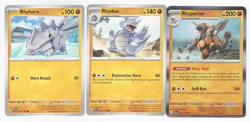 RHEPERIOR 076/142 - مجموعة بطاقة Crown Pokemon - 3 بطاقة in Saudi Arabia