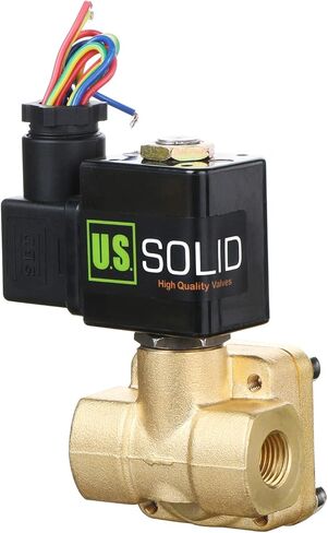 1" Brass Electric Solenoid Valve 12V DC Normally Closed 230 PSI VITON Non-potable Water Air Oil in Kuwait