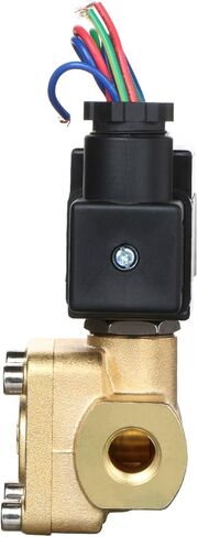 1" Brass Electric Solenoid Valve 12V DC Normally Closed 230 PSI VITON Non-potable Water Air Oil in Kuwait