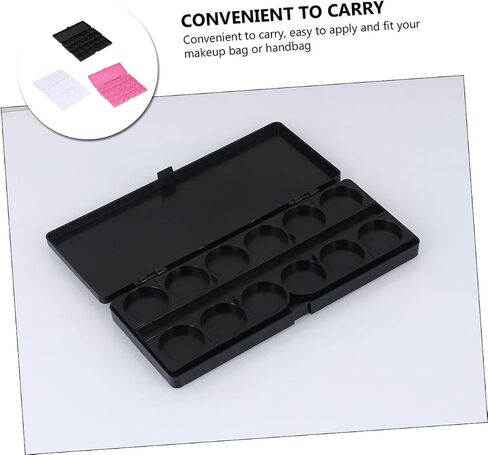 jojofuny 3pcs Watercolor Paint Palette Lids Watercolor Pans Pigment Plate Paint Plate Nail Drawing Tray Easy to Carry in Saudi Arabia