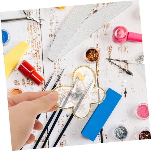 Lifekome Resin Nail Art Palette لوحة عرض مجموعة من 10 قطع تلميع أظافر صينية لفن الهلام للفنيين المحترفين وعشاق DIY in Saudi Arabia