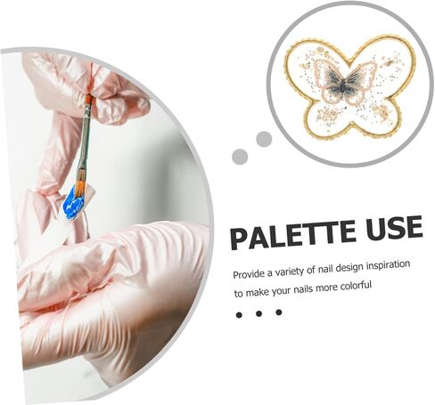 Lifekome Resin Nail Art Palette لوحة عرض مجموعة من 10 قطع تلميع أظافر صينية لفن الهلام للفنيين المحترفين وعشاق DIY in Saudi Arabia