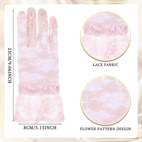 Newcotte 4 Pcs Pearl Necklace Sets for Little Girls Toddler Girls Jewelry Communion Glove for Christmas Tea Party Wedding in Saudi Arabia