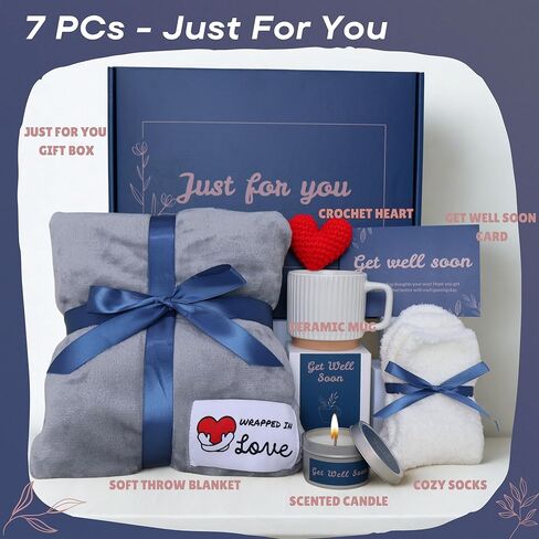 احصل على هدايا جيدة للنساء على ما يرام يا رجال سلة هدايا ، حزمة رعاية السرطان جراحة هدايا عناق عناق لهدايا كيميائية للمريض تشعر بالهدايا أفضل للهدايا تشجيع النساء للرجال in Kuwait