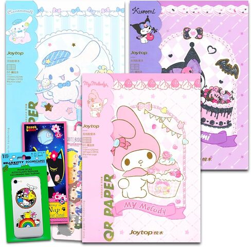Sanrio Hello Kitty و Friends Bookboor Bundle لـ Kids Bundle مع 3 Hello Kitty Notebooks بالإضافة إلى إشارة مرجعية ، شارات ، المزيد | Hello Kitty و Friends School Supplies in Saudi Arabia