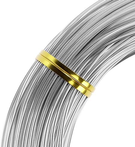 QWORK Bendable Craft Aluminum Wire 18 Gauge 328 FT, Sculpting Wire with Cutter in Saudi Arabia