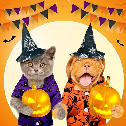 Weewooday 4 Pack Halloween Dog Dogts Halloween Pet Costumes Funny Mustring Ghost Bat Bath Battonon Soft Dog T-Shirt Outfit Offit Pet for Small Medium Earge Dogs Cats Cosplay Party Apparel (XL) in Saudi Arabia