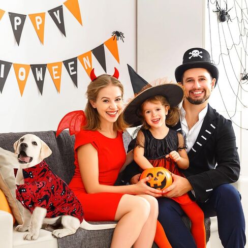 Weewooday 4 Pack Halloween Dog Dogts Halloween Pet Costumes Funny Mustring Ghost Bat Bath Battonon Soft Dog T-Shirt Outfit Offit Pet for Small Medium Earge Dogs Cats Cosplay Party Apparel (XL) in Saudi Arabia