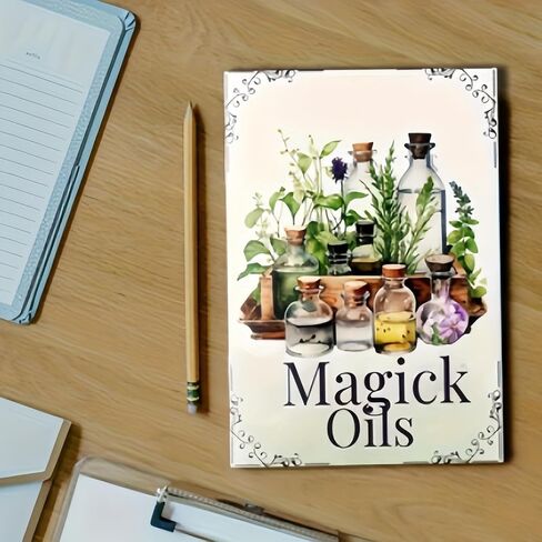 زيوت ماجيك كتاب مرجعي سريع | 54 سمات وعلاقات واستخدامات ، دليل صنع الزيت السحري من 35 صفحة ، نوبات ساحرة المطبخ ودليل السحر الأعشاب ، الساحرات المبتدئين والوصفات العشبية in Saudi Arabia