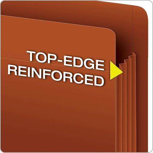 Pendaflex 95363 Heavy-Duty End Tab File Pockets, Straight Cut, 1 Pocket, Letter, Brown (Box of 10), Red in Saudi Arabia