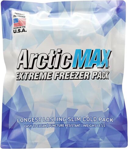 ArcticMAX - Longest-Lasting Slim Cooler Ice Pack (Large 14" x 18") Ultra-Flexible, Reusable, Gel Freezer Pack - Cooler Accessories for Beach, Camping Gear, Large Lunch Box, Picnic, and Fishing in Saudi Arabia