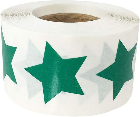 White Star Shape Stickers 1 Inch 500 Adhesive Labels in Saudi Arabia