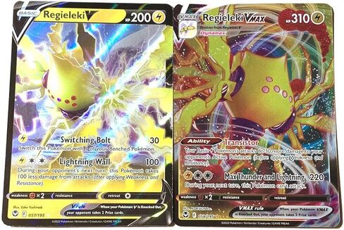 Regieleki V & Vstar 058/195- Silver Tempest - Pokemon Ultra Rare Card Lot - 2 Card Set in Saudi Arabia