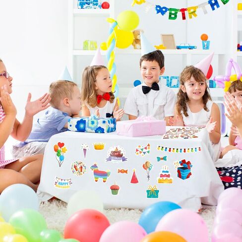 ملصقات عيد ميلاد سعيد ، 24 ورقة ملصقات عيد ميلاد للأطفال ، ملصق حفلة عيد ميلاد ملونة ، شارات ملصقات مصنوعة من الكعكة ذاتية. in Kuwait