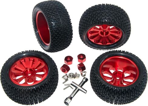 إطارات حافة العجلة متوافقة مع 1/14 1/16 MJX Hyper Go Wltoys ترقية 16207 16208 14210 RC Car Aluminium Adapter 12mm hex Adapter (Titanium) in Kuwait