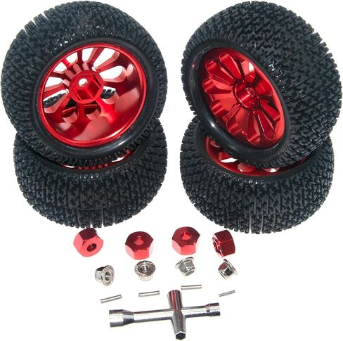 إطارات حافة العجلة متوافقة مع 1/14 1/16 MJX Hyper Go Wltoys ترقية 16207 16208 14210 RC Car Aluminium Adapter 12mm hex Adapter (Titanium) in Kuwait