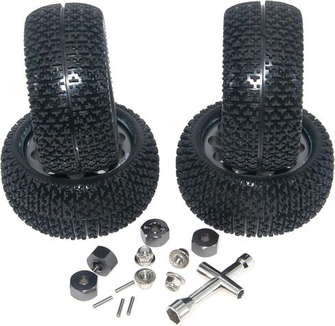 إطارات حافة العجلة متوافقة مع 1/14 1/16 MJX Hyper Go Wltoys ترقية 16207 16208 14210 RC Car Aluminium Adapter 12mm hex Adapter (Titanium) in Kuwait